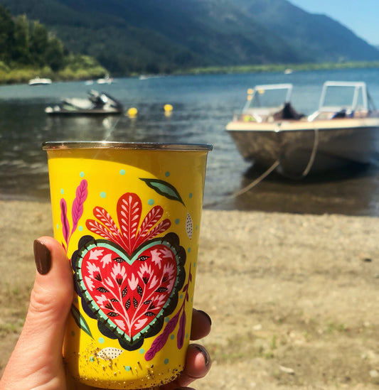 Vaso Amarillo colección LNM